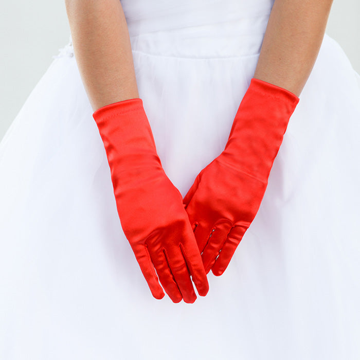 Women Church Gloves BDF-24 Red - Church Suits For Less