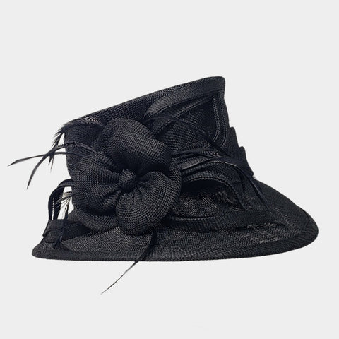 Women Church Hat-433 Black