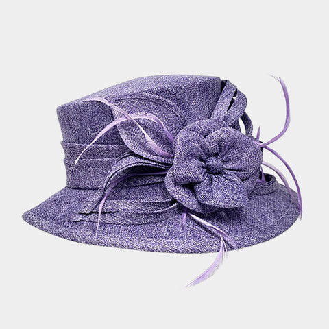 Women Church Hat-433 Lavender