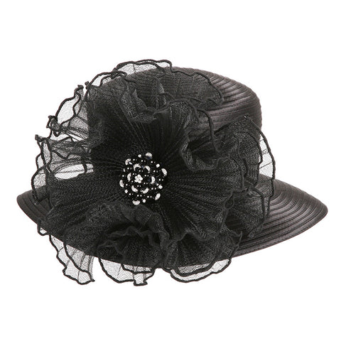 Women Church Hat- H2083 Black