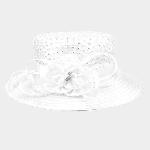 Women Church Hat- H2312 White