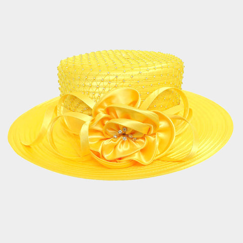 Women Church Hat- H2312 Yellow