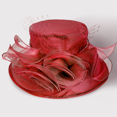 Women Church Hat- H2502 Red