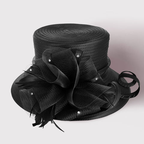 Women Church Hat- H2711 Black
