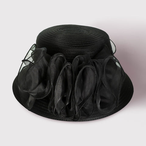 Women Church Hat- H2895 Black