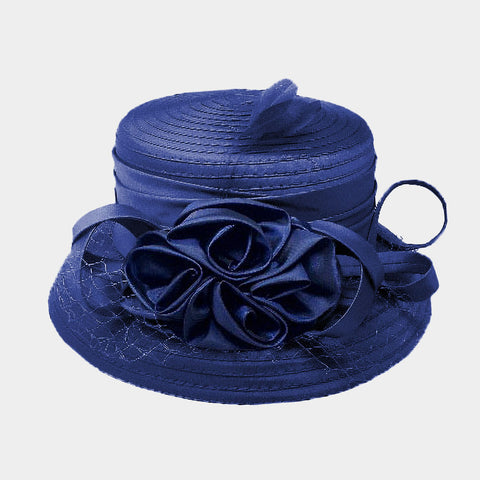 Women Church Hat- H2 Navy