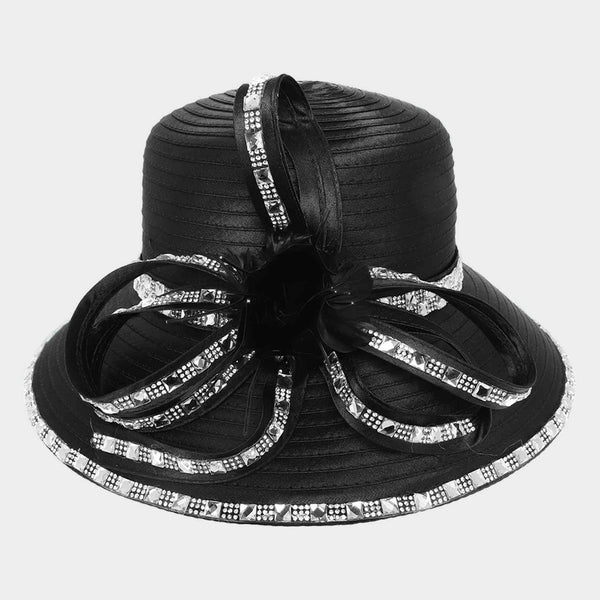 Women Church Hat- H3087 Black