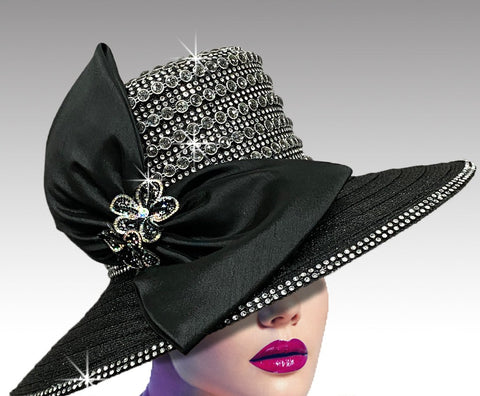 Women Church Hat 3061 Black