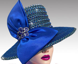 Women Church Hat 3061 Royal Blue