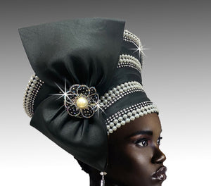 Women Church Hat 3098 Black