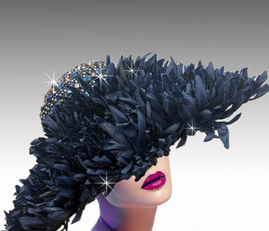 Women Church Hat 3409 Navy