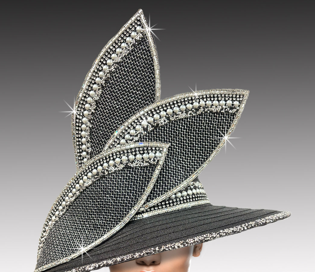 Women Church Hat 3410 Black