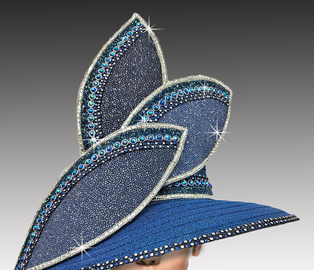 Women Church Hat 3410 Royal Blue