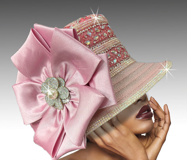 Women Church Hat 3425 Pink