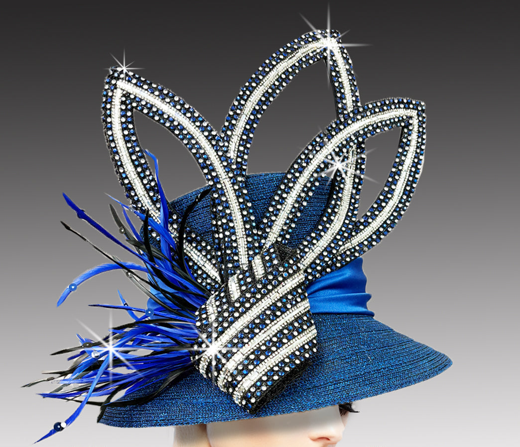 Women Church Hat 3426 Royal