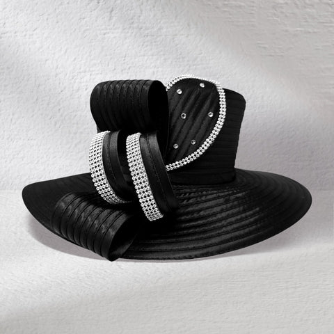 Women Church Hat 445 Black