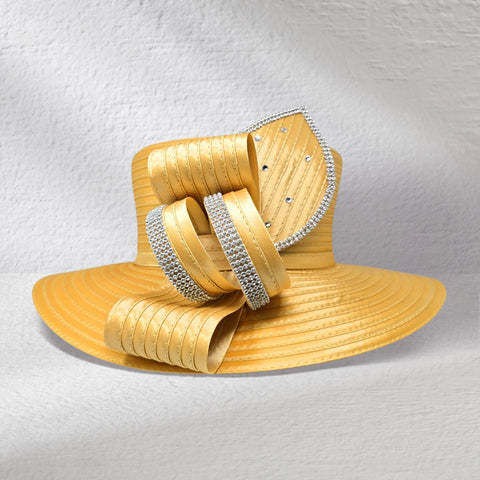 Women Church Hat 445 Mustard