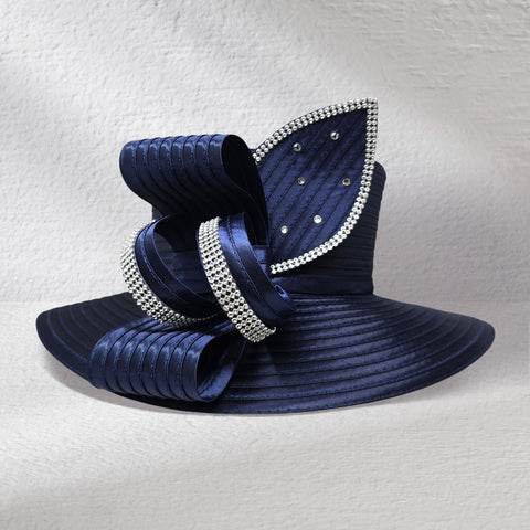 Women Church Hat 445 Navy