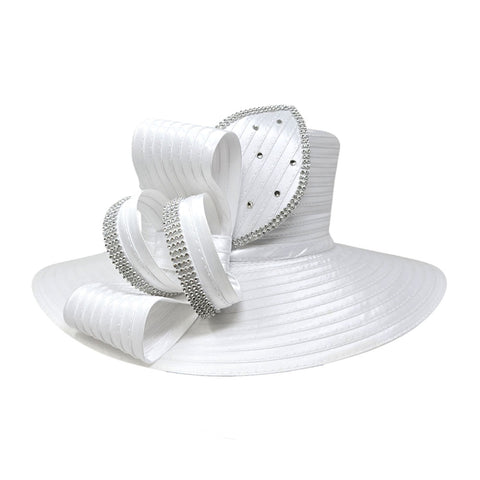 Women Church Hat 445 White
