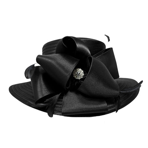 Women Church Hat 446 Black