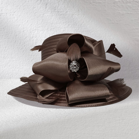 Women Church Hat 446 Brown