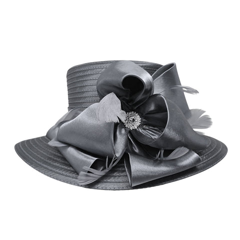 Women Church Hat 446 Gray