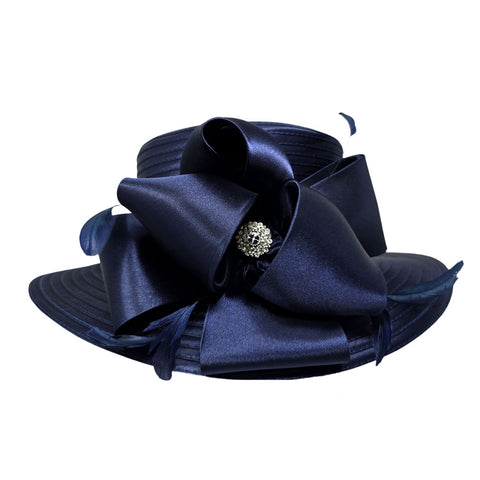 Women Church Hat 446 Navy