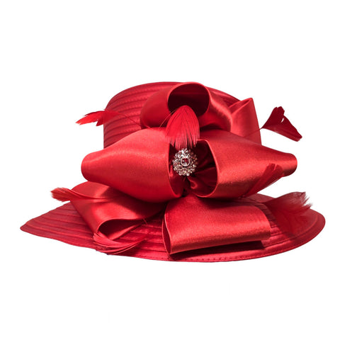 Women Church Hat 446 Red