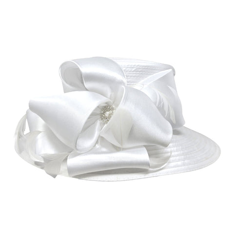 Women Church Hat 446 White