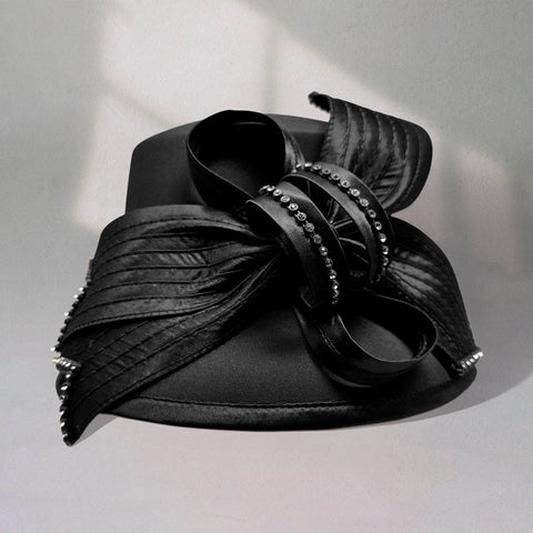 Women Church Hat H101 Black