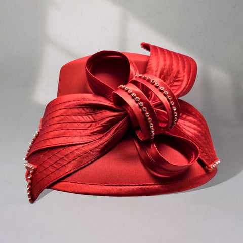 Women Church Hat H101 Red