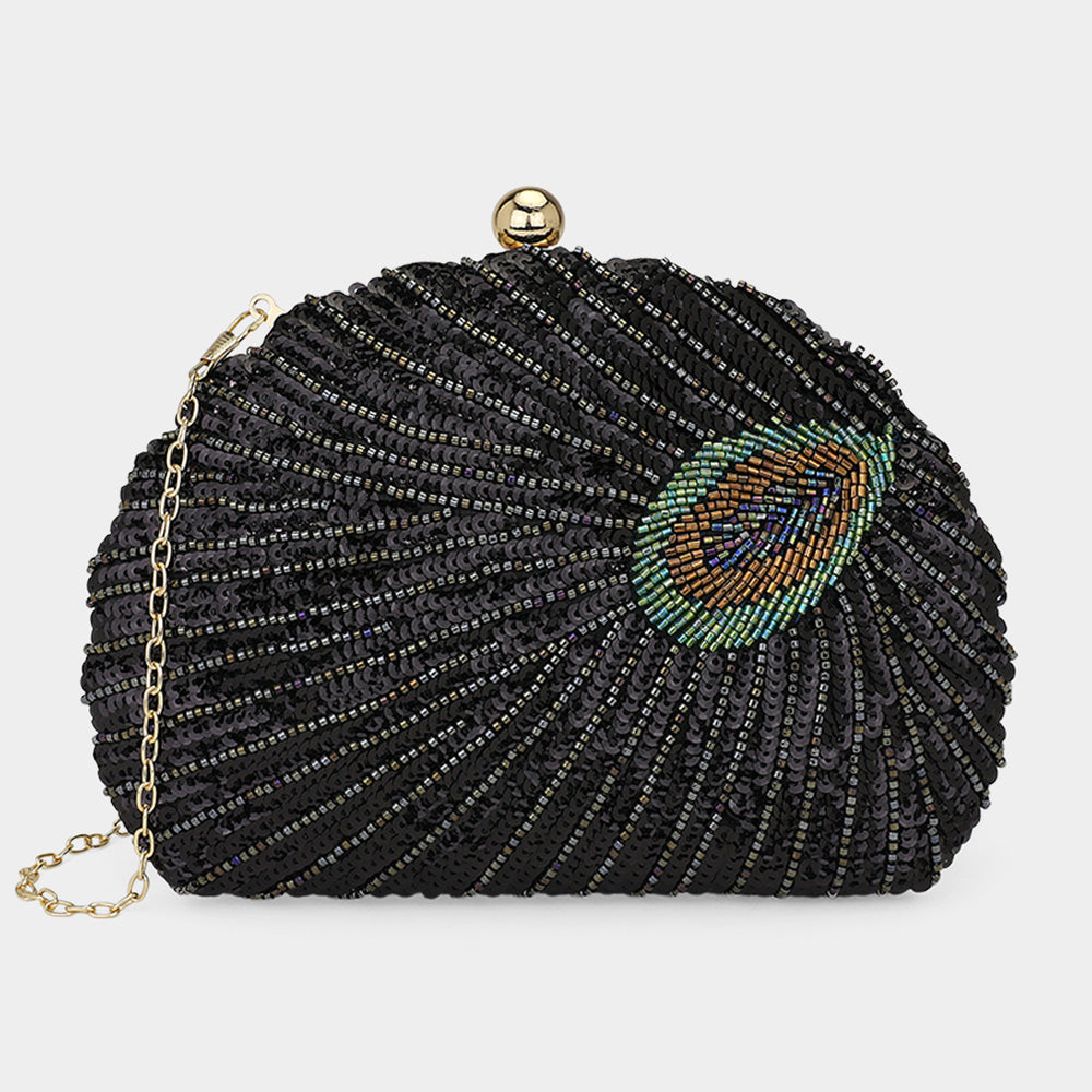 Women Clutch Evening Bag 1445 Black