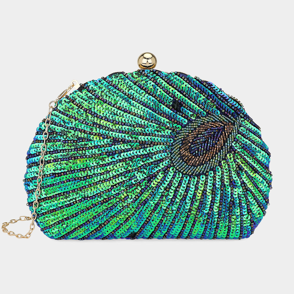 Women Clutch Evening Bag 1445 Green