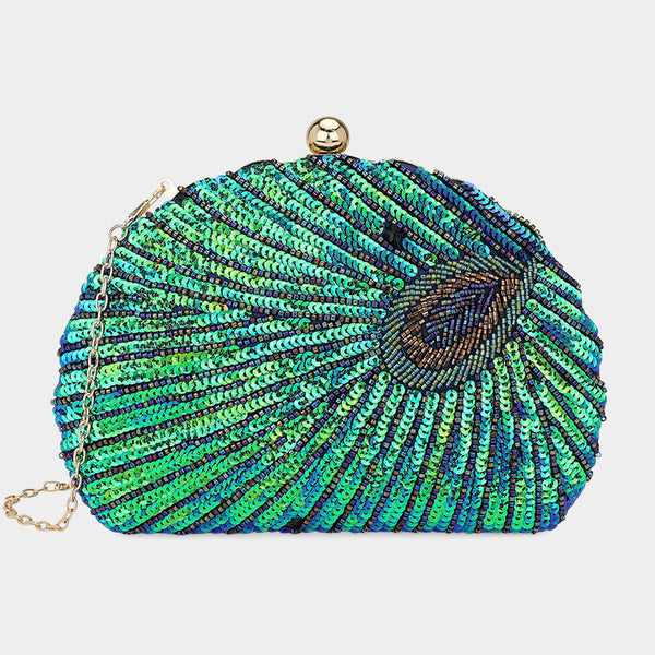 Women Clutch Evening Bag 1445 Green