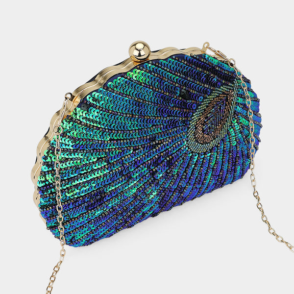 Women Clutch Evening Bag 1445 Green