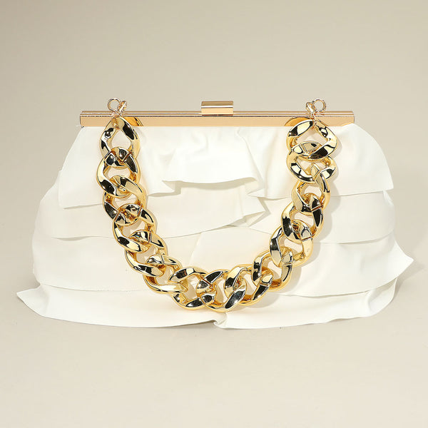 Women Crossbody Bag Clutch 8310 White