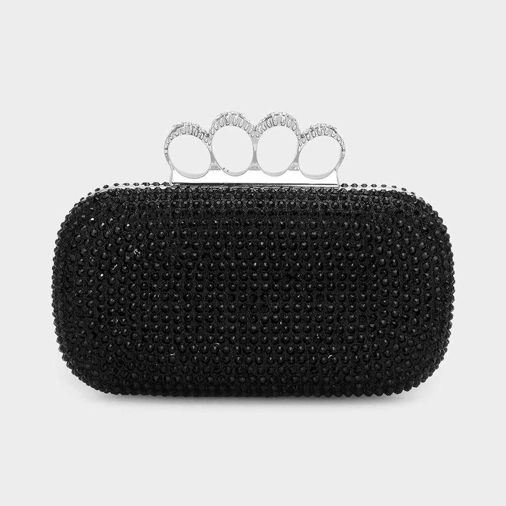 Women Evening Clutch-601394 Black