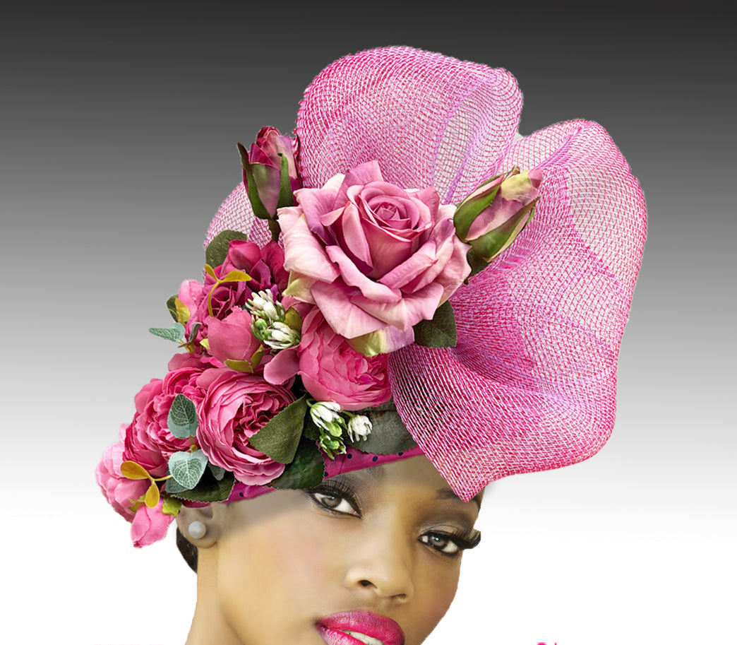 Fuchsia Fascinator 3357 | Wedding Fascinator – By Day Fashion