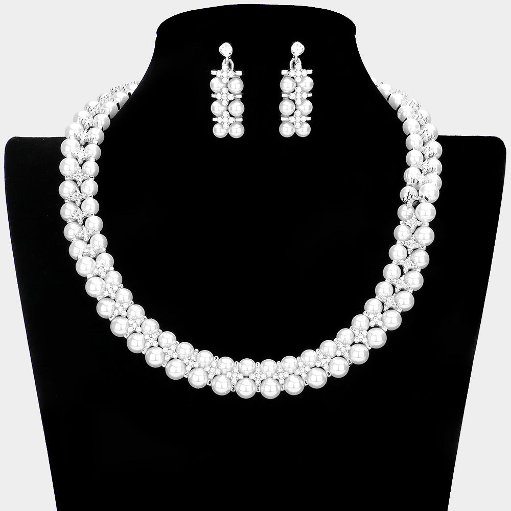 Women Jewelry Set-17635 Silver