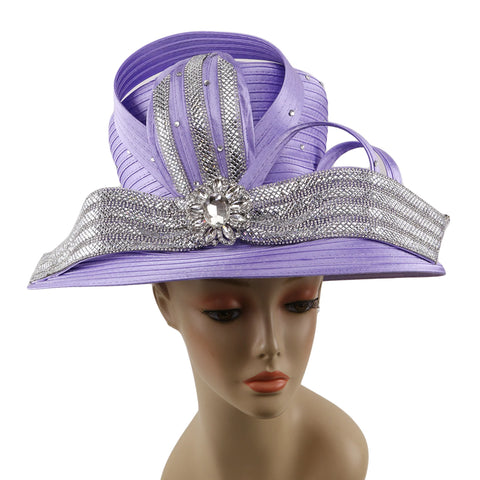 Elevate your ensemble with this elegant women’s church hat featuring a medium straight brim adorned with a decorative satin bow. The straight crown top enhances its sophisticated silhouette, while the sparkling rhinestone trim and broach add a touch of refined glamour. Perfect for special occasions, this hat blends classic style with eye-catching details to complement your formal attire effortlessly.