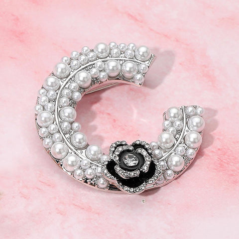 Women's Brooch 1103 Rhodium