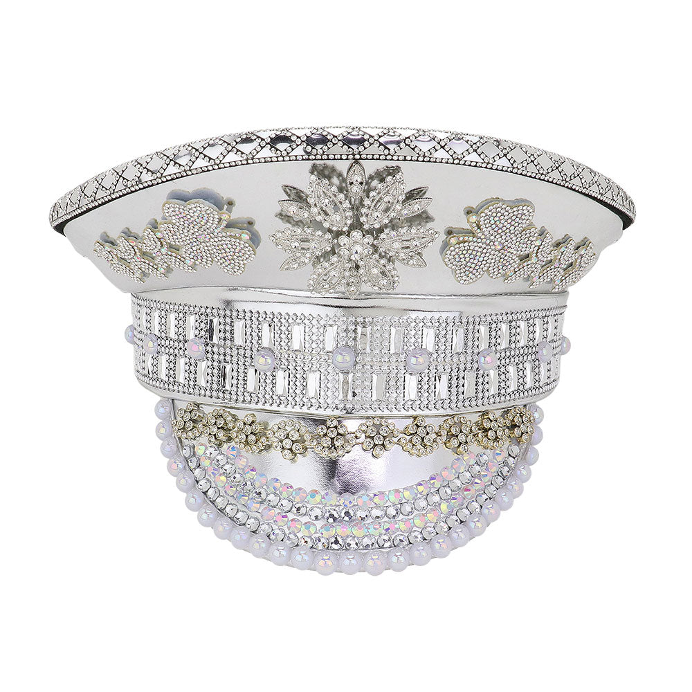 Women's Captain Hat H0688 Silver