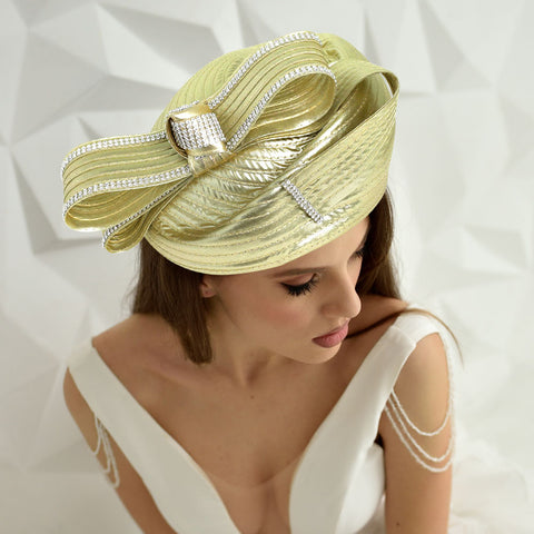 Women's Church Pillbox Hat 2748Gold