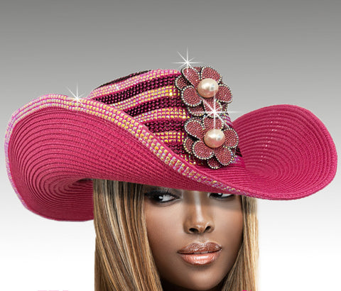 Women Cowboy Hat SC3141 Fuchsia