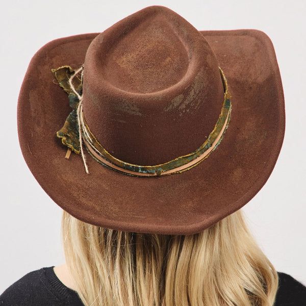 Women's Western Fedora Hat – Brown | By Day Fashion