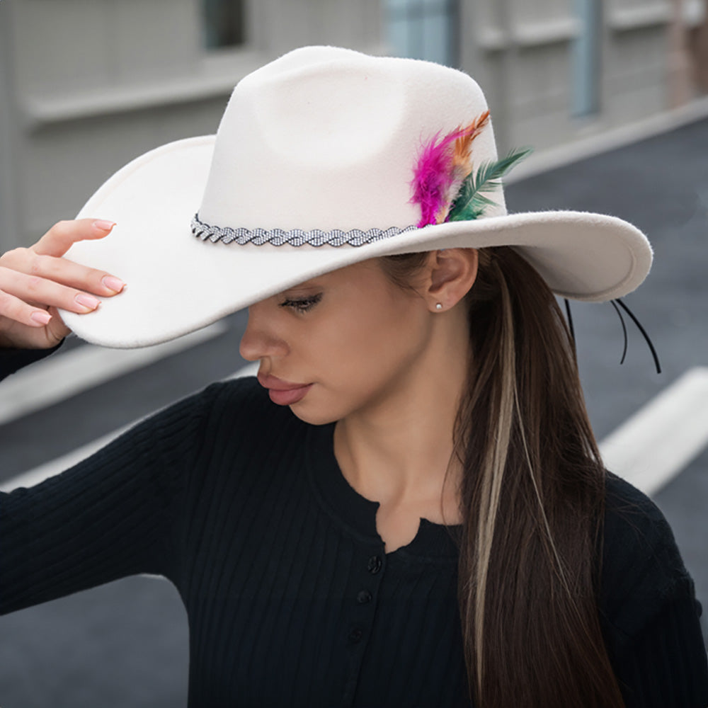 Women fashion Fedora Hat H3446-BEIGE