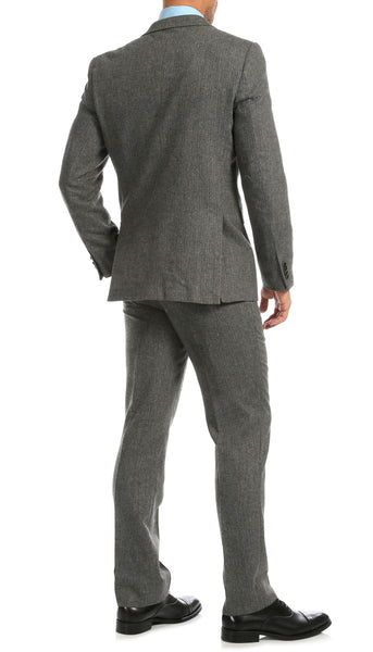 Men's 3pc Suits-York Grey