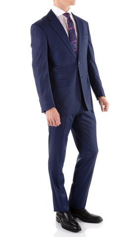 Men's Slim Fit Suit-YVES-BLU70182