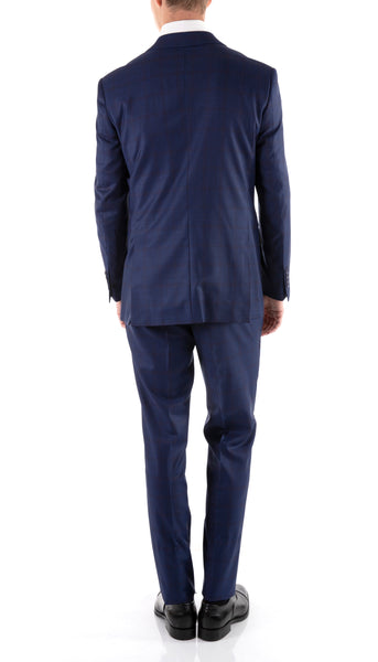 Men's Slim Fit Suit-YVES-BLU70182