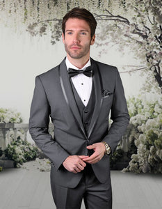 Men's Statement Suit-CAESAR-1 Charcoal